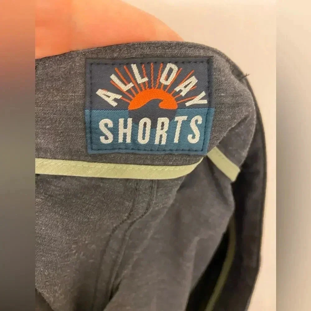 Faherty All Day Shorts Gray Size 33